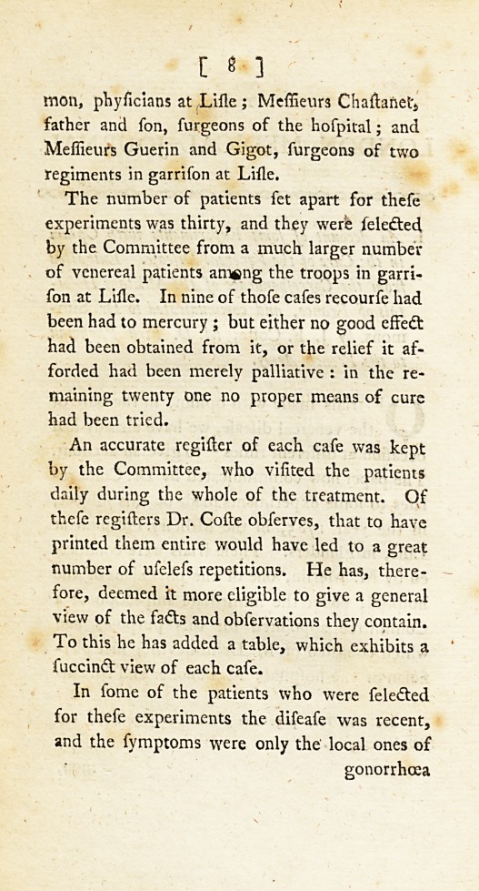 An Account of Some Experiments with Opium in the Cure of the Venereal Disease.