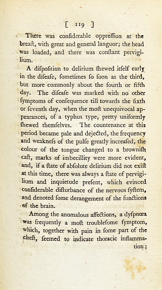 An Account of an Epidemic Fever That Prevailed in Cornwall in the Year 1788.