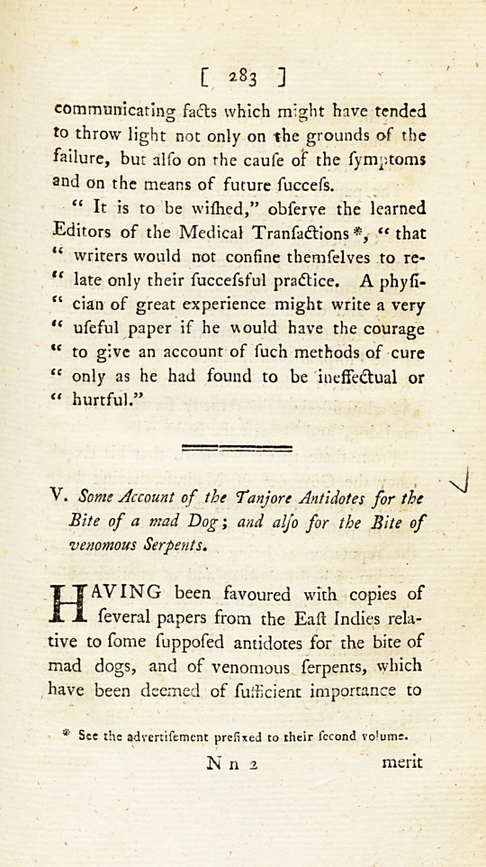 Some Account of the Tanjore Antidotes for the Bite of a Mad Dog; and Also for the Bite of Venomous Serpents.