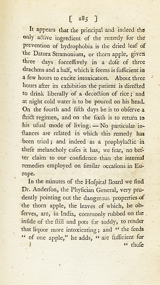 Some Account of the Tanjore Antidotes for the Bite of a Mad Dog; and Also for the Bite of Venomous Serpents.