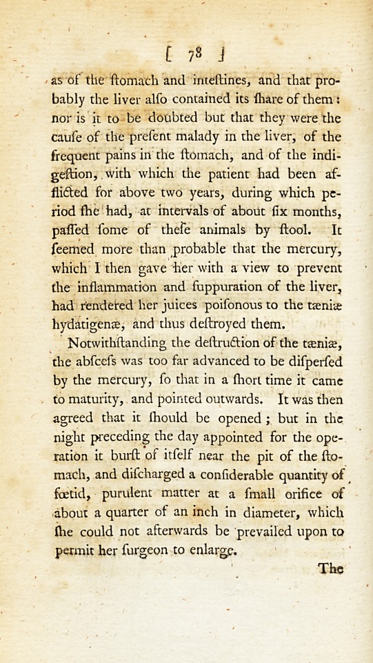 A Case of Tæniæ Hydatigenæ, or Hydatids, Successfully Treated by the Use of Mercury.