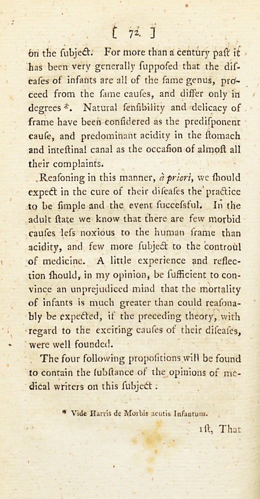 Observations on the Properties Commonly Attributed by Medical Writers to Human Milk, on the Changes It Undergoes in Digestion, and the Diseases Supposed to Originate from This Source in Infancy.