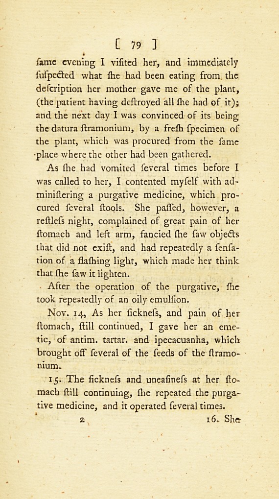 <i>An Account of the Poisonous Effects of the Seeds of the Datura Stramonium</i> Linn.