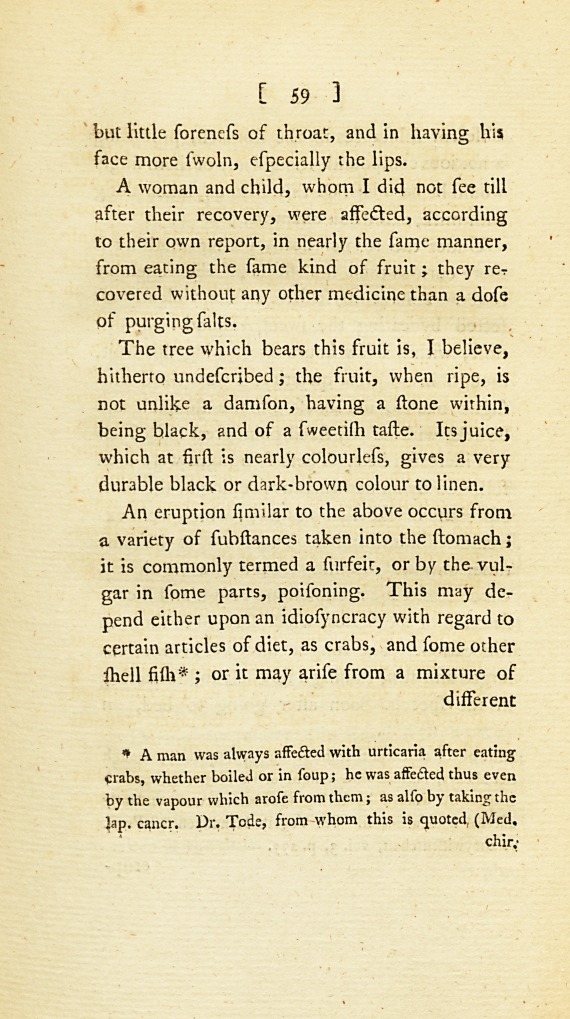 Cases of the Urticaria or Nettle Rash, with Observations: <i>Communicated in a Letter to</i> Robert Willan, <i>M. D. Physician in London, and by Him to Dr.</i> Simmons.