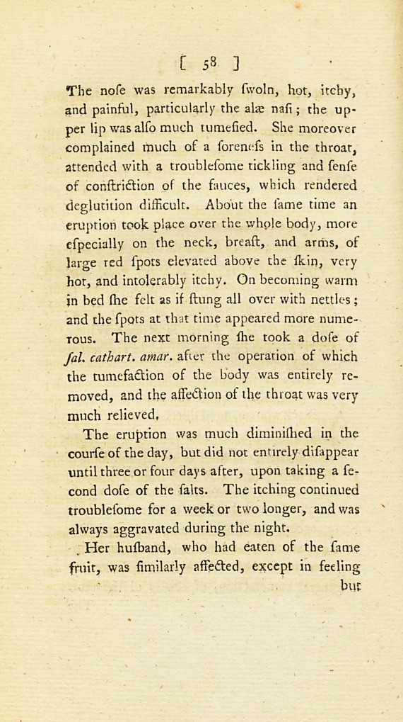 Cases of the Urticaria or Nettle Rash, with Observations: <i>Communicated in a Letter to</i> Robert Willan, <i>M. D. Physician in London, and by Him to Dr.</i> Simmons.