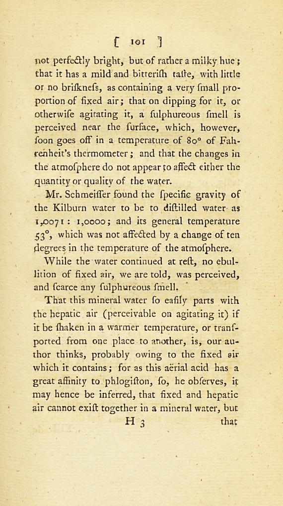 Description of Kilburn Wells, and Analysis of Their Water: From the Philosophical Transactions of the Royal Society of London.