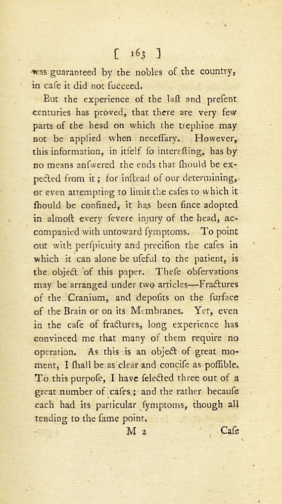 An Attempt to Determine with Precision Such Injuries of the Head as Necessarily Require the Operation of the Trephine: From the Same Work.