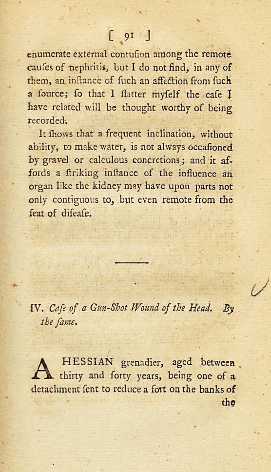 Case of a Gun-Shot Wound of the Head.