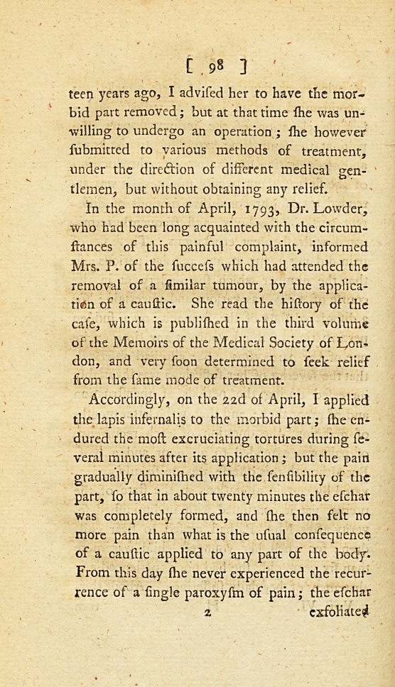 An Account of Some Extraordinary Symptoms Which Were Apparently Connected with Certain Morbid Alterations about the Veins and Nerves: <i>Communicated in a Letter to Dr.</i> Simmons.