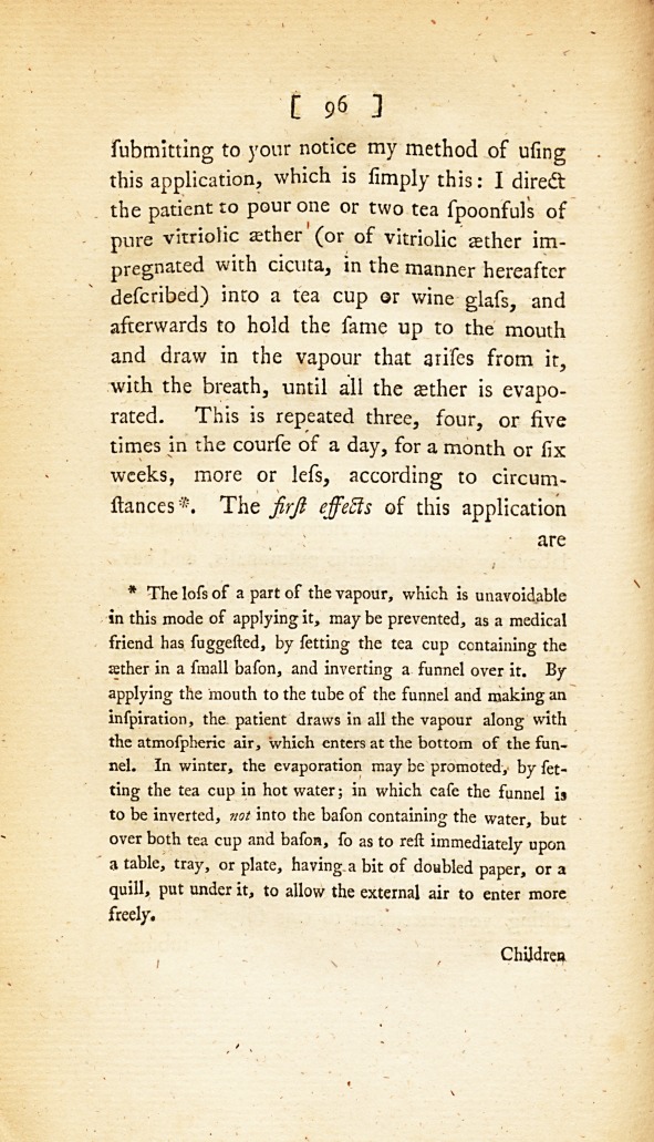Some Account of the Effects of the Vapour of Vitriolic Æther in Cases of Phthisis Pulmonalis: <i>Communicated in a Letter to Dr.</i> Simmons, <i>F.R.S.</i>