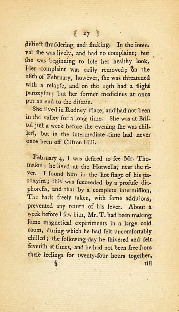 Facts Relative to the Origin of Intermittent Fevers: <i>Communicated in a Letter to Dr.</i> Simmons.