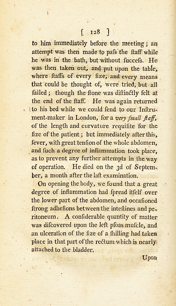 A Case of Lithotomy, Attended with Some Remarkable Circumstances: <i>Communicated in a Letter to</i> John Latham, <i>M.D. F.R.S. Physician at Romsey, in Hampshire; and by Him to Dr.</i> Simmons.