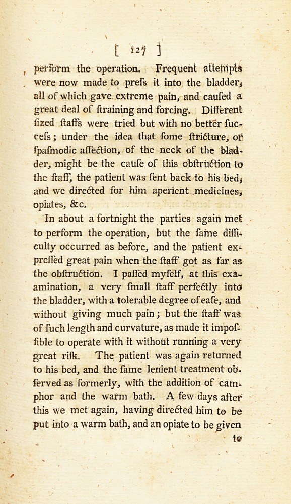 A Case of Lithotomy, Attended with Some Remarkable Circumstances: <i>Communicated in a Letter to</i> John Latham, <i>M.D. F.R.S. Physician at Romsey, in Hampshire; and by Him to Dr.</i> Simmons.