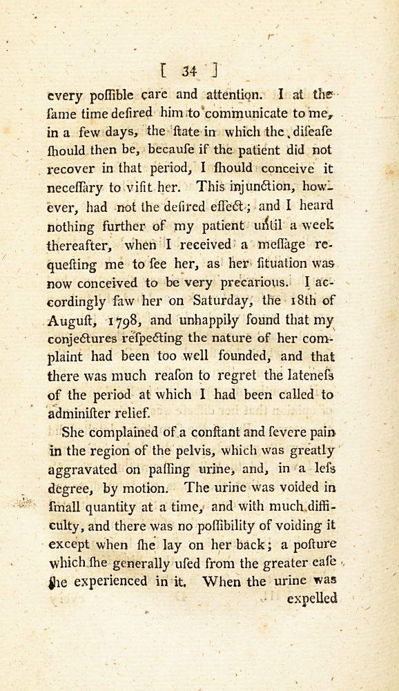 Case of Retroversion of the Uterus Terminating in Abortion and Death: <i>Communicated in a Letter to Dr.</i> Simmons.