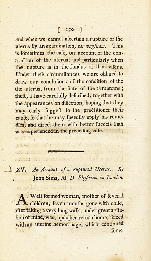 An Account of a Ruptured Uterus.