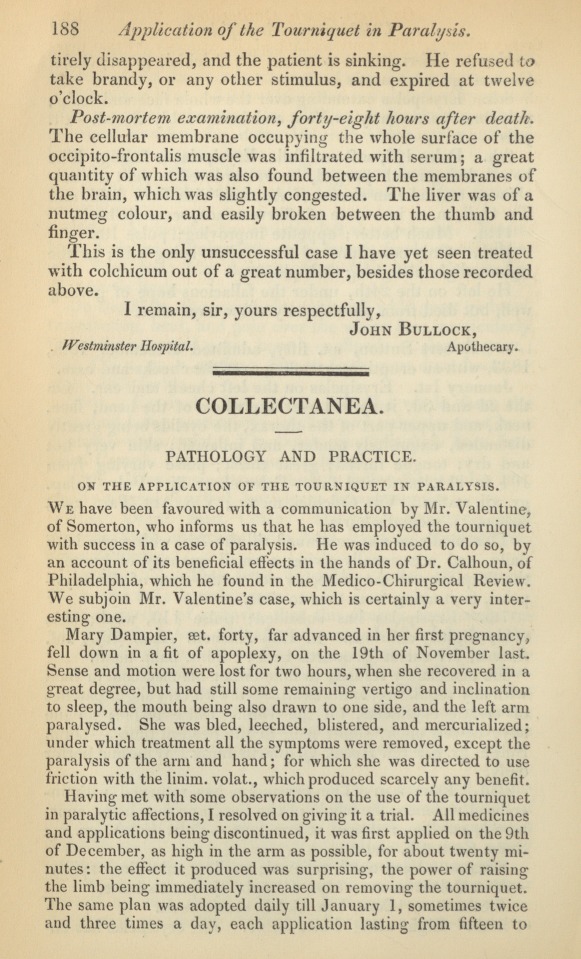 Collectanea: Pathology and Practice.