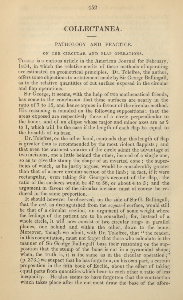 Collectanea: Pathology and Practice.