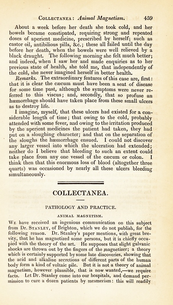 Collectanea: Pathology and Practice.