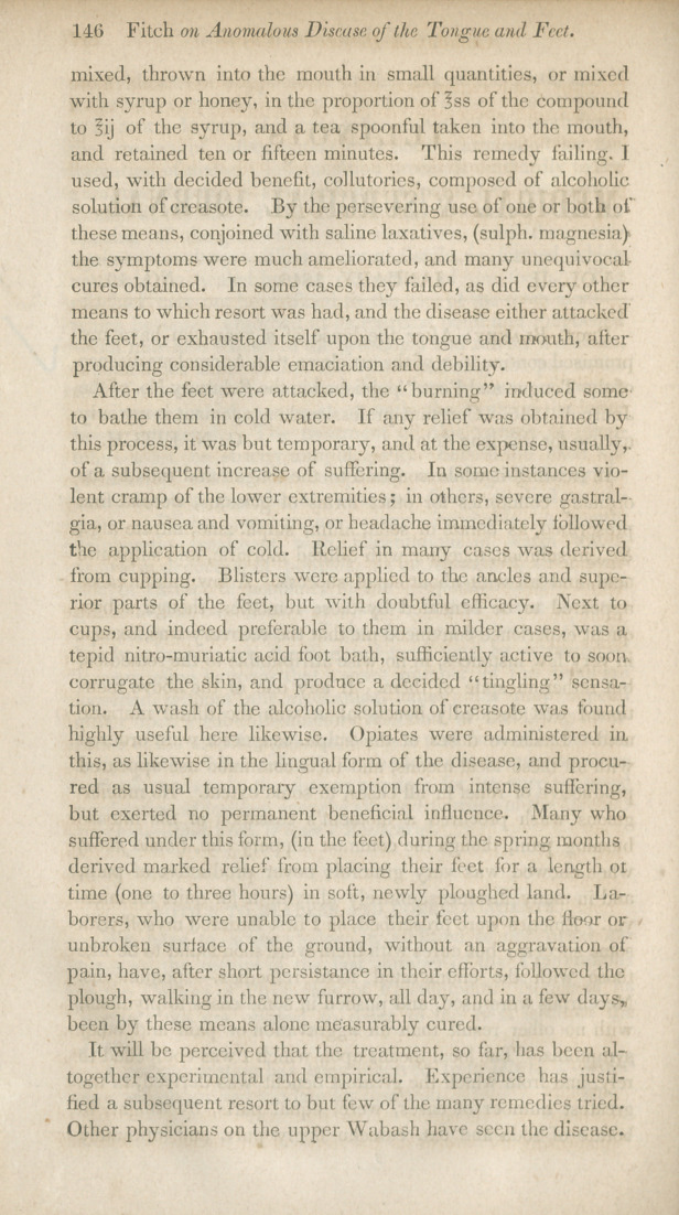 An Anomalous Disease of the Tongue and Feet: Prof. Blaney.