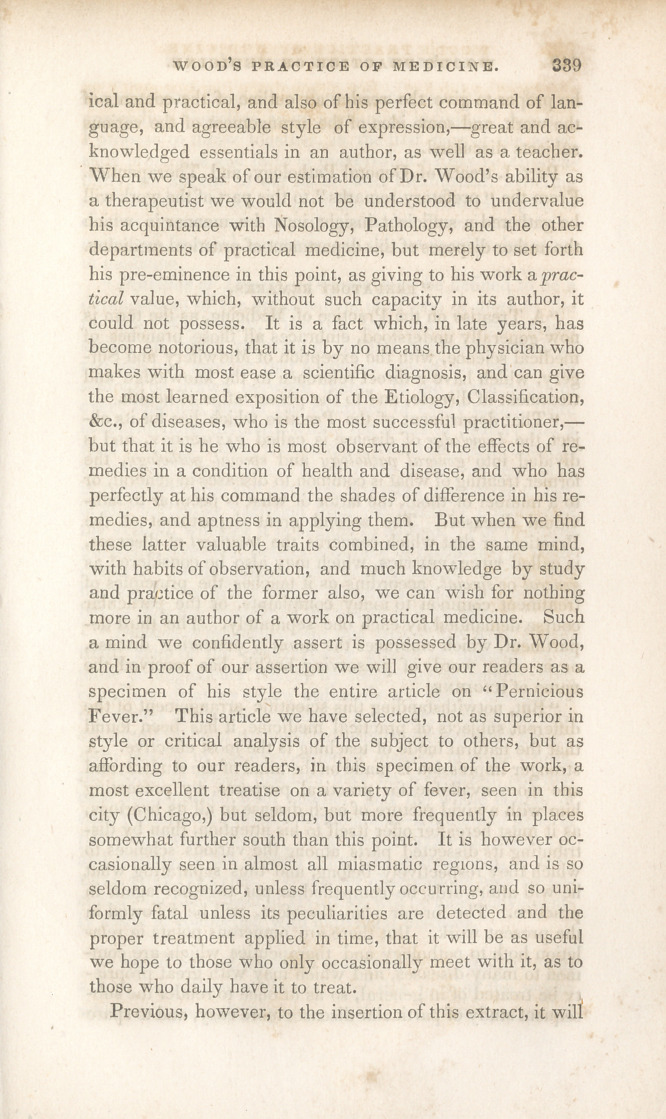 A Treatise on the Practice of Medicine.