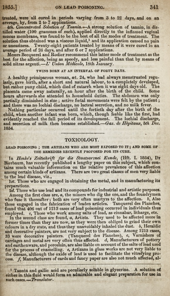 Periscope: Toxicology.