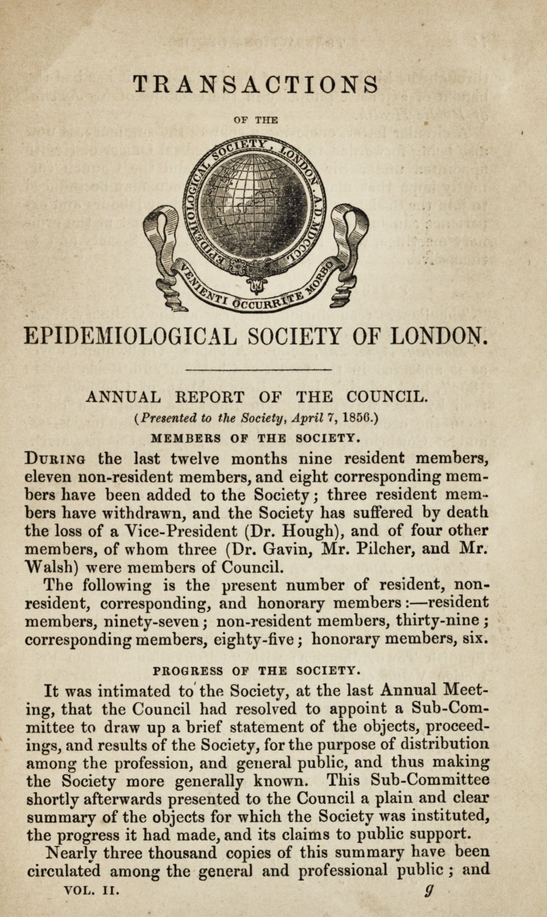 Annual Report of the Council.