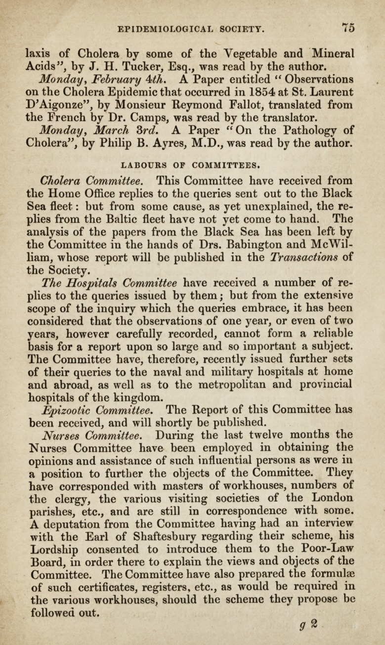 Annual Report of the Council.