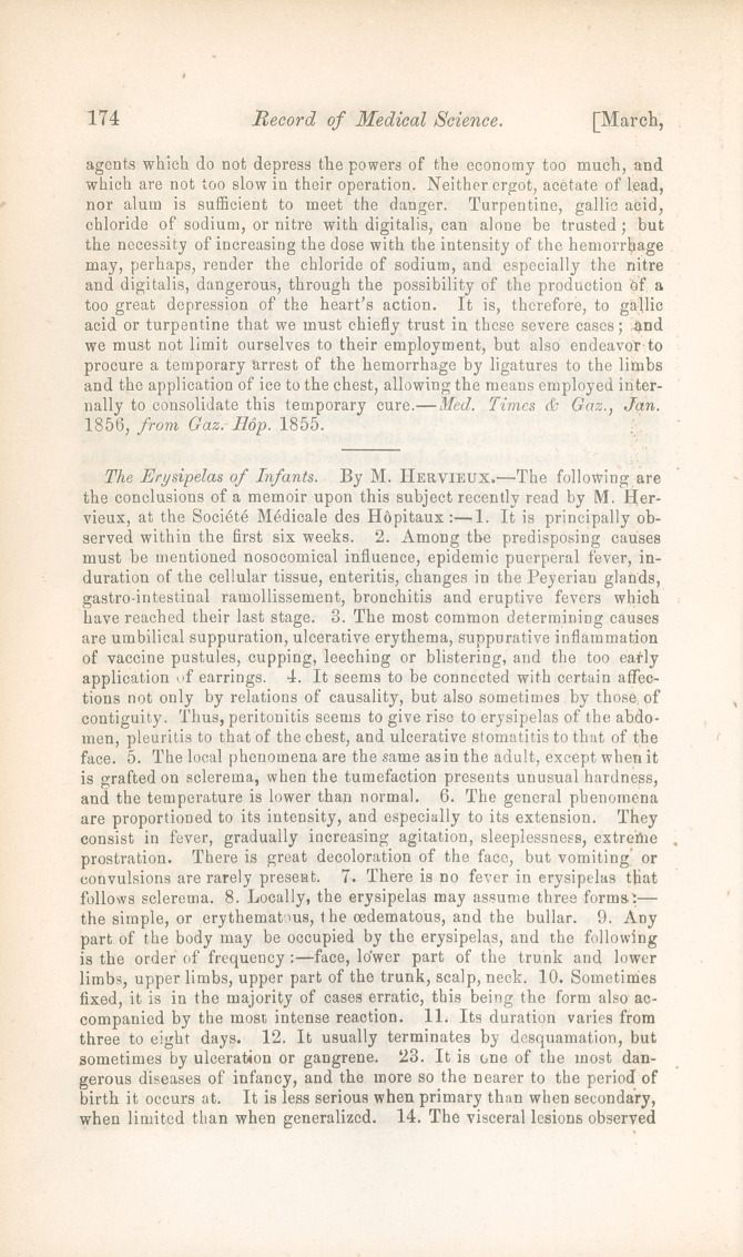 The Erysipelas of Infants.