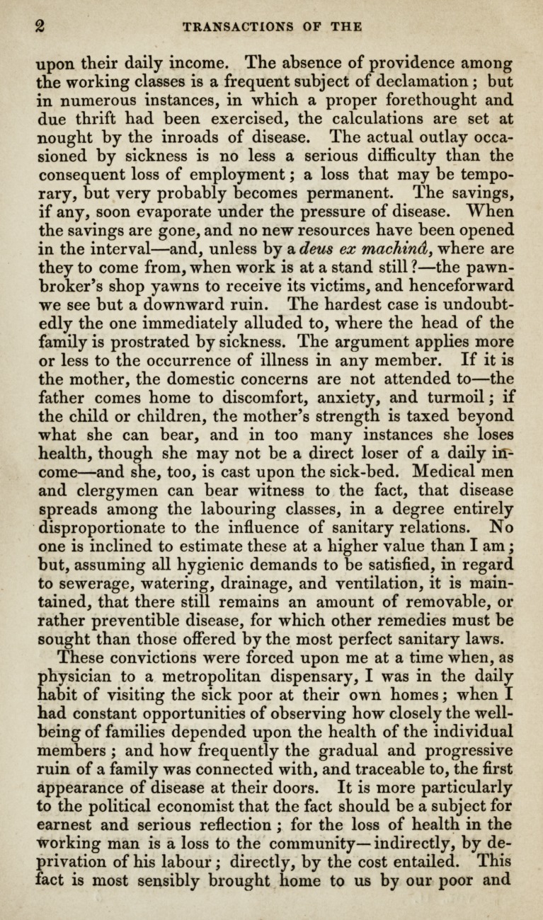 A Plan for Providing the Poor with Nurses in Times of Epidemic Sickness.