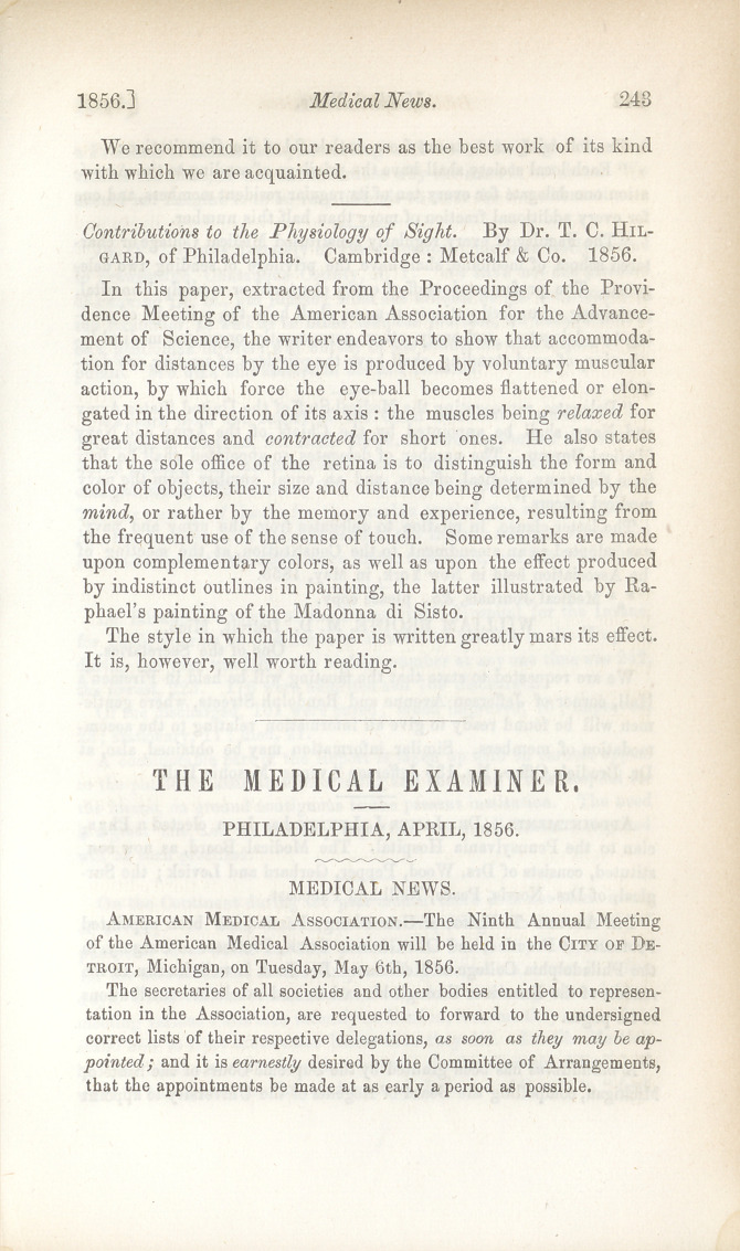 Medical News.