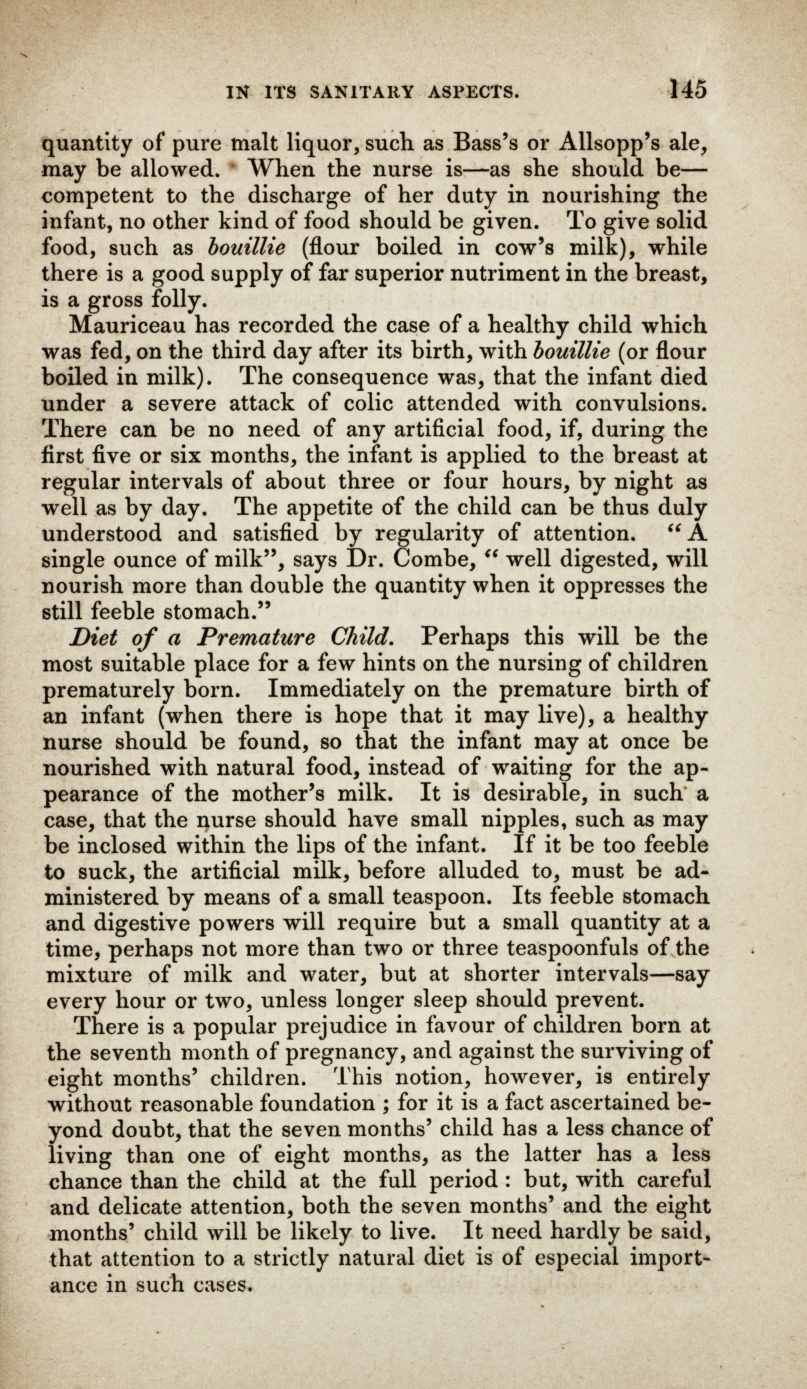 Nursery Government in Its Sanitary Aspects.