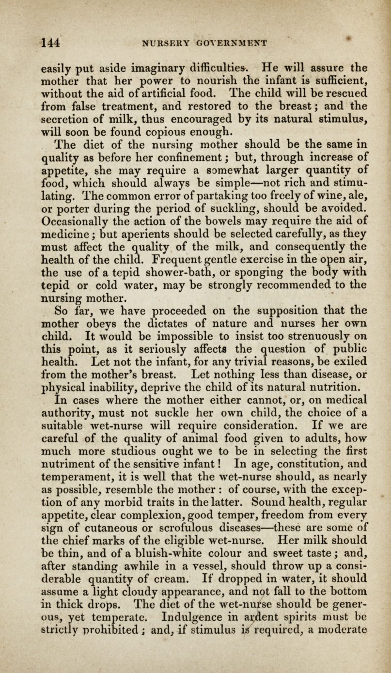 Nursery Government in Its Sanitary Aspects.
