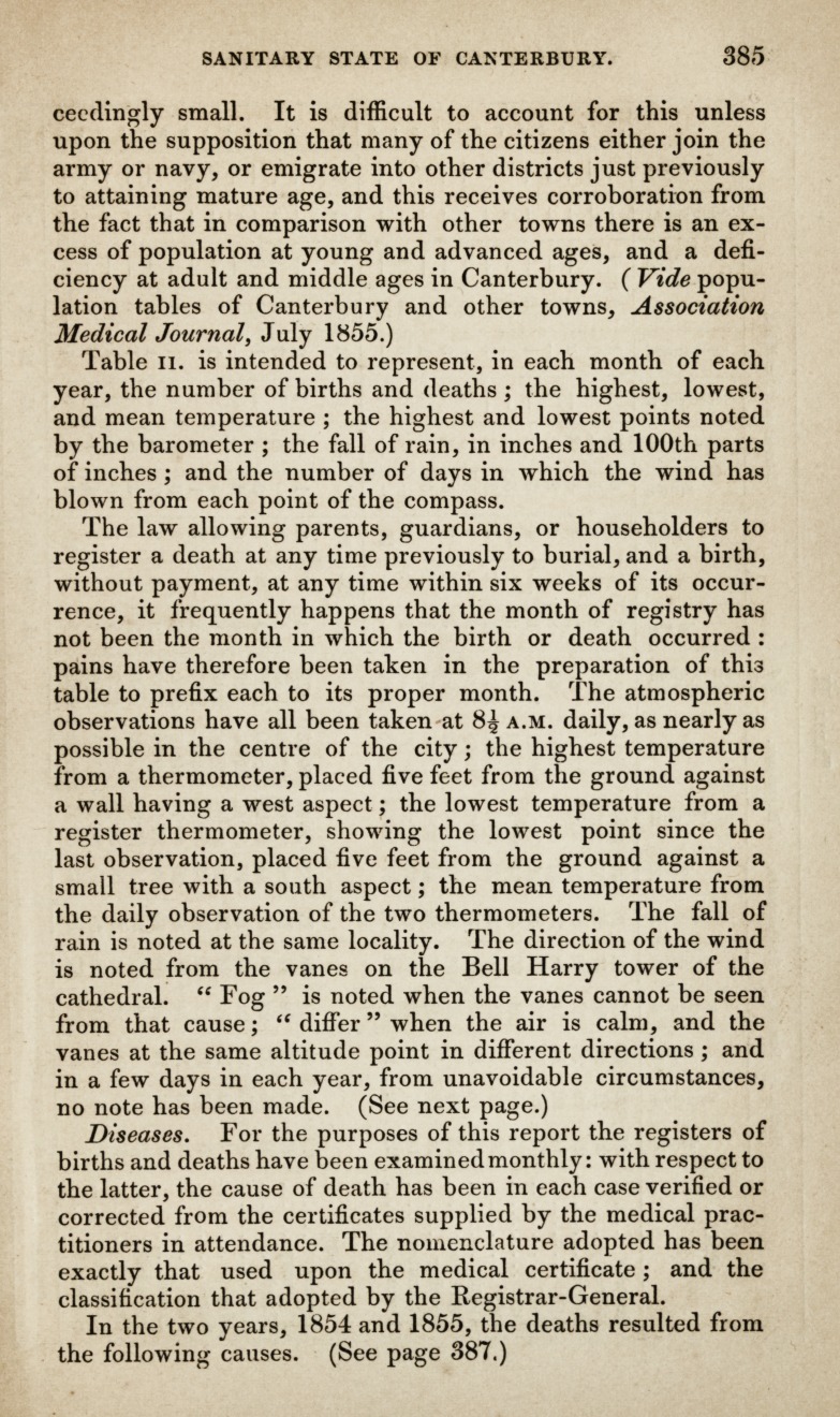Reports on Cities, Towns, and Districts.