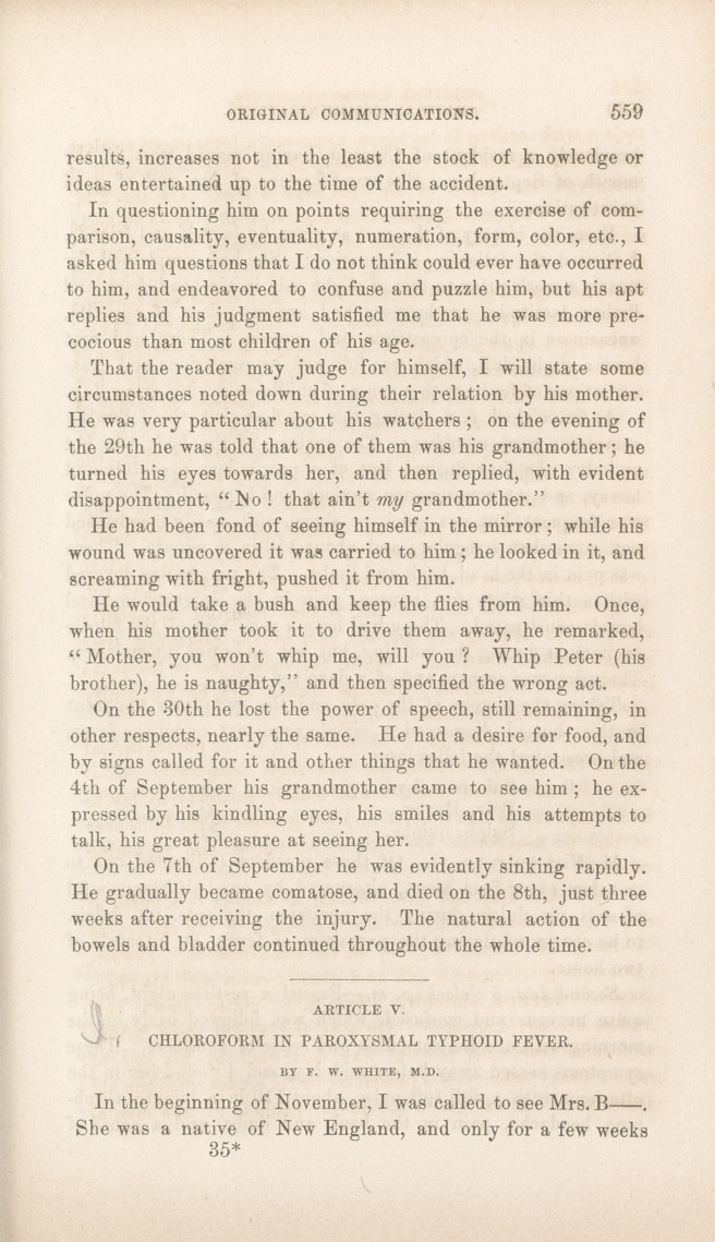 Chloroform in Paroxysmal Typhoid Fever.