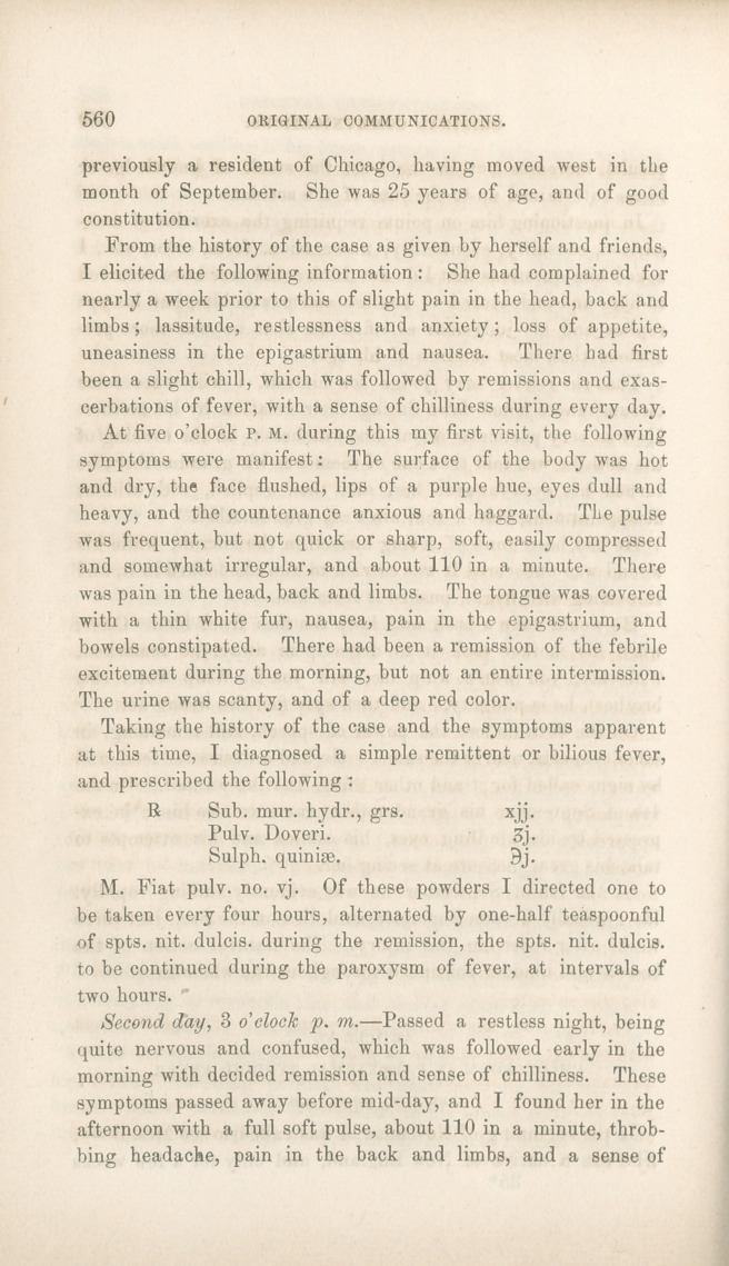 Chloroform in Paroxysmal Typhoid Fever.