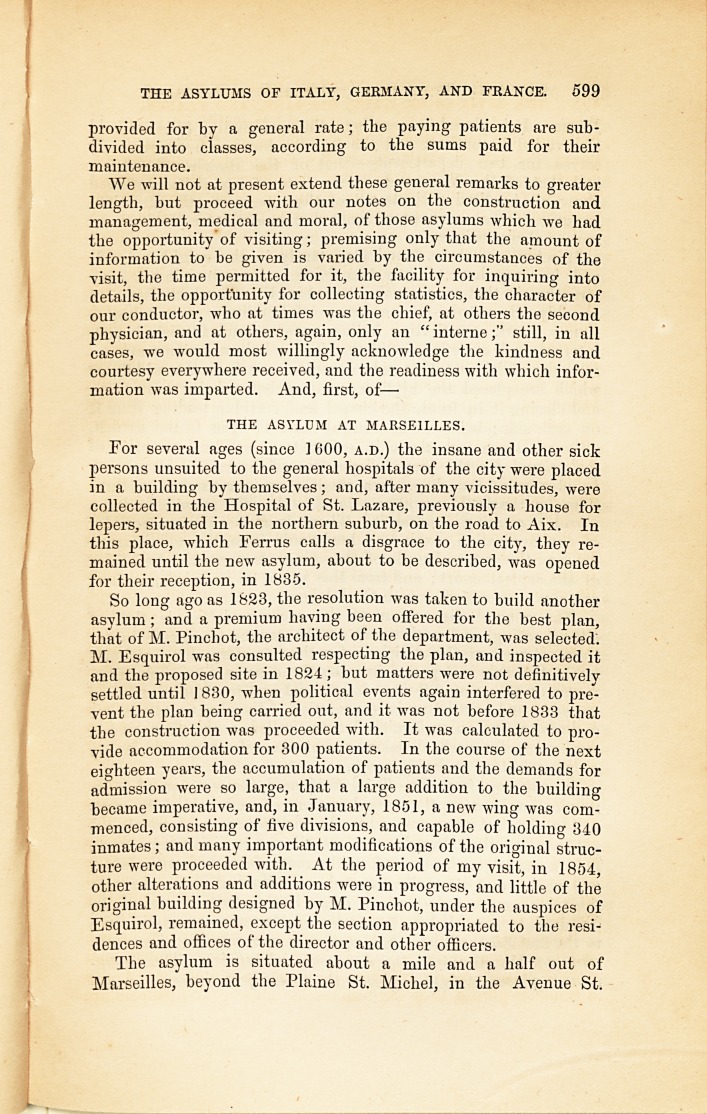 The Asylums of Italy, Germany, and France, &c.