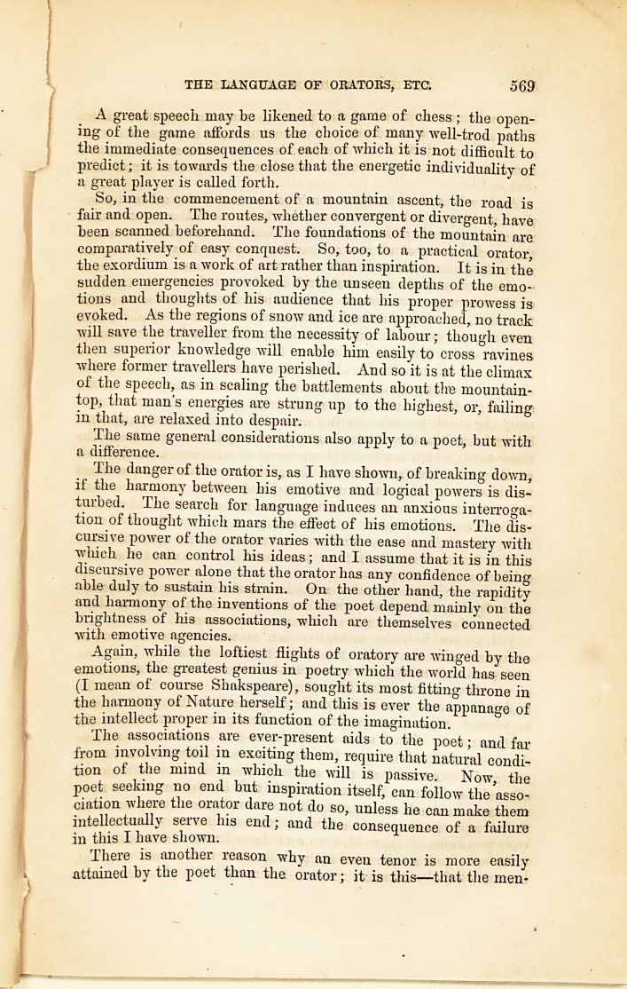 On the Psychological Basis of the Language of Orators, Poets, and Philosophers.