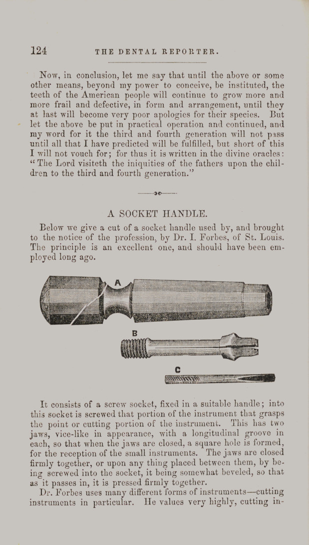 Forbes' Socket Handle.