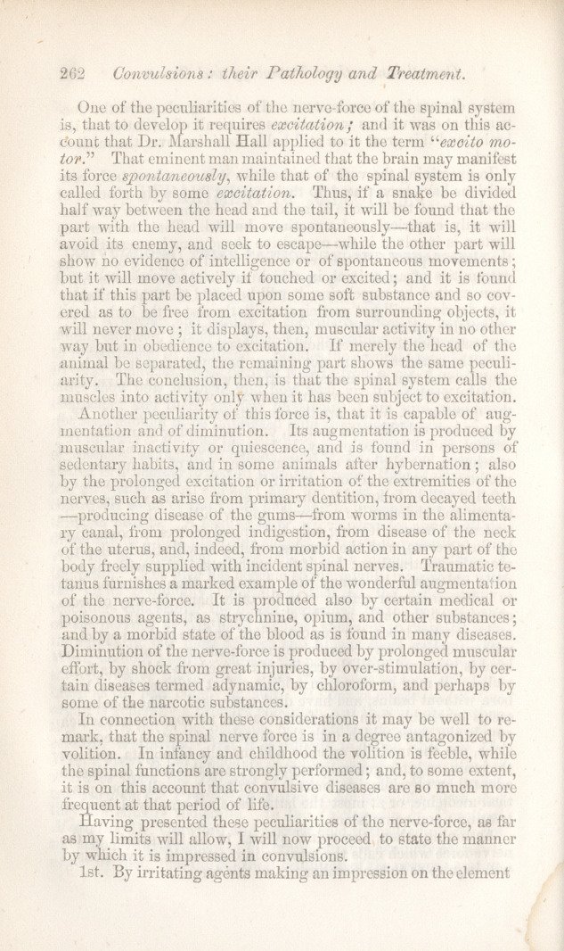 Convulsions, Their Pathology and Treatment: Founded Mainly upon the Teachings of the Late Dr. Marshall Hall.