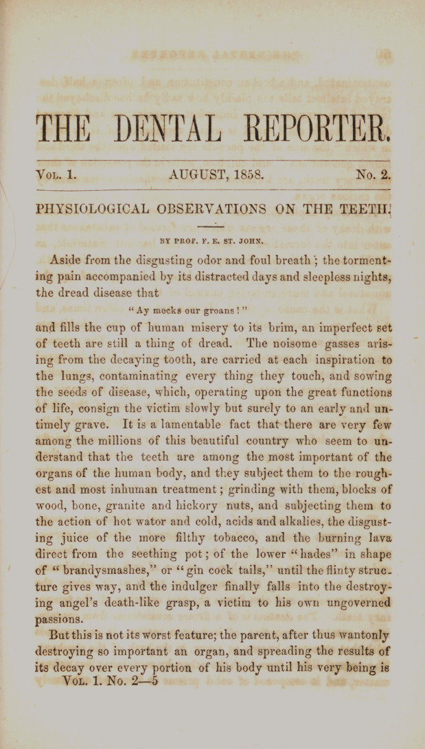 Physiological Observations on the Teeth.