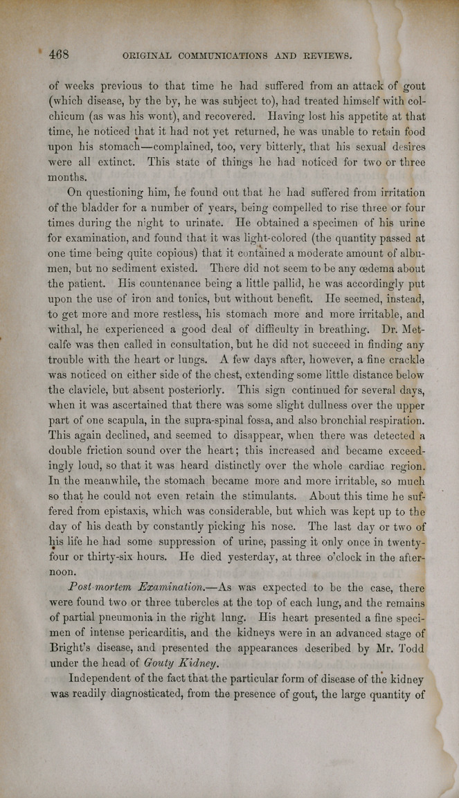 New York Pathological Society: Regular Meeting, Nov. 9, 1859. John C. Dalton, M. D., President.