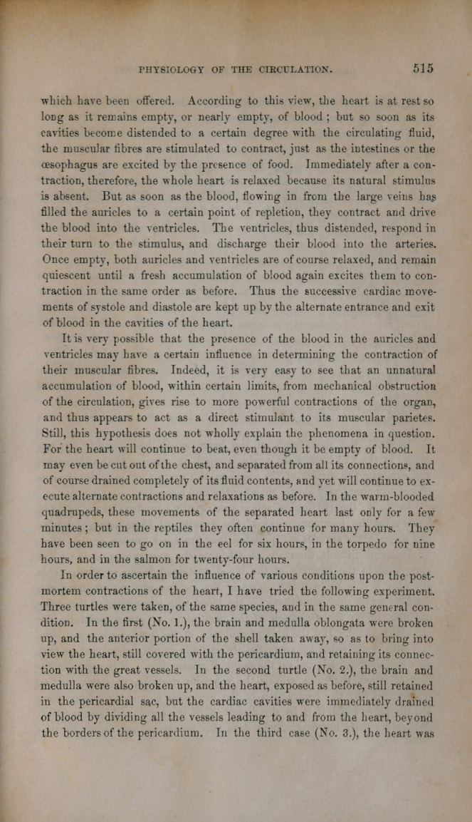 The Physiology of the Circulation: A Course of Lectures Delivered at the College of Physicians and Surgeons, New York, in the Fall Term of 1859.