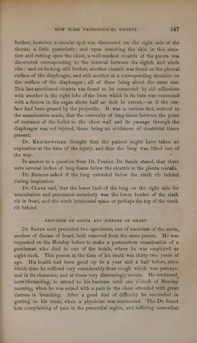 New York Pathological Society: Regular Meetings, Dec. 28, 1859, and Jan. 11, 1860.