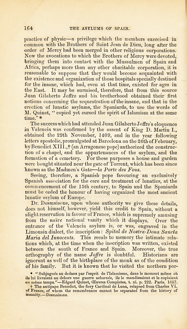 The Asylums of Spain.