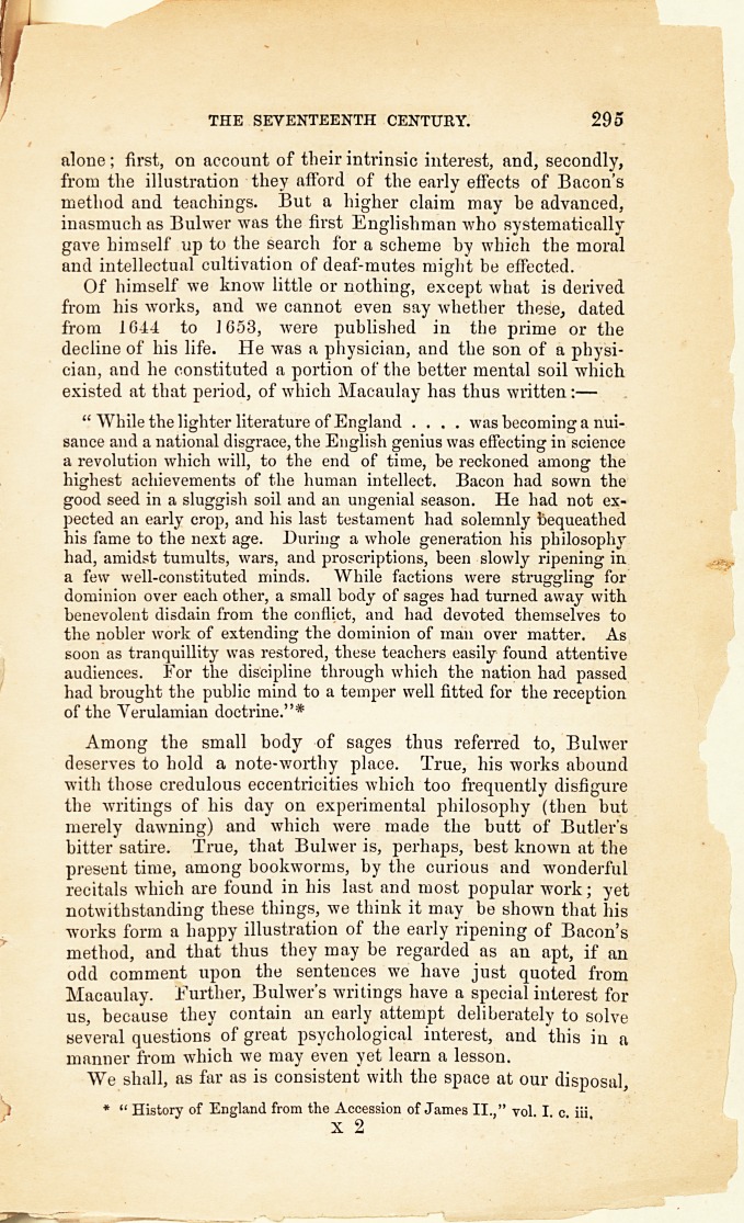 A Medical Psychologist of the Seventeenth Century.