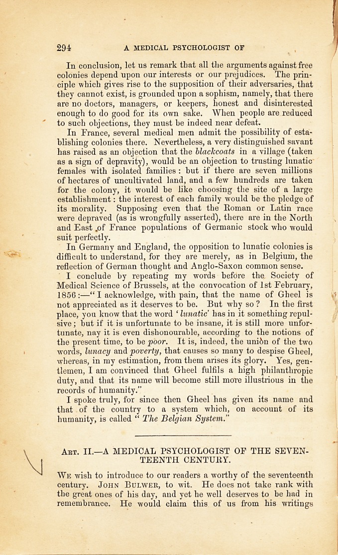 A Medical Psychologist of the Seventeenth Century.