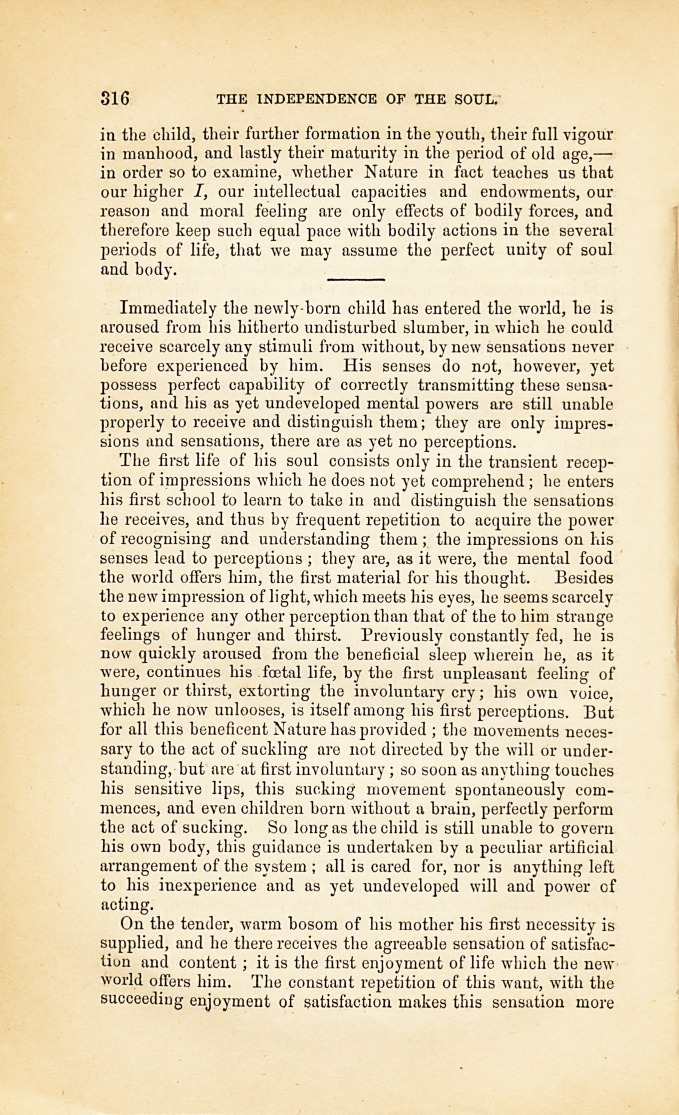 The Independence of the Soul: Proved by a Contemplation of Man in His Various Periods of Development.