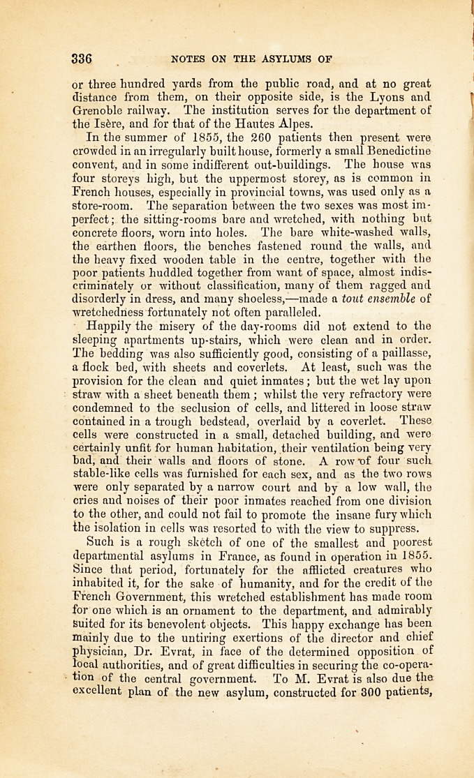 Notes on the Asylums of Italy, France, and Germany.