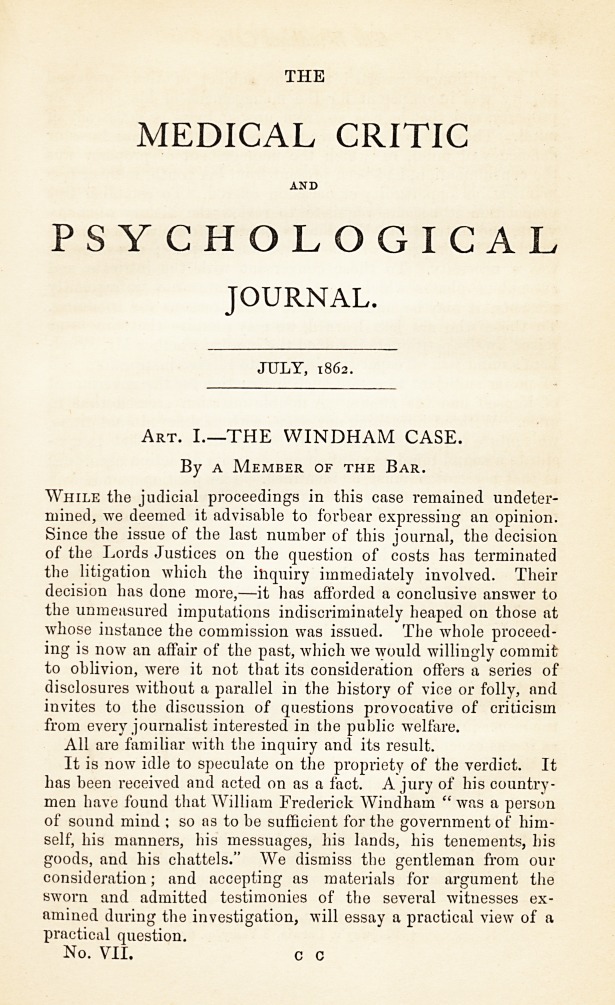 The Windham Case.