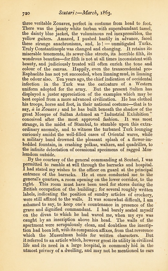 Scutari-March, 1863.